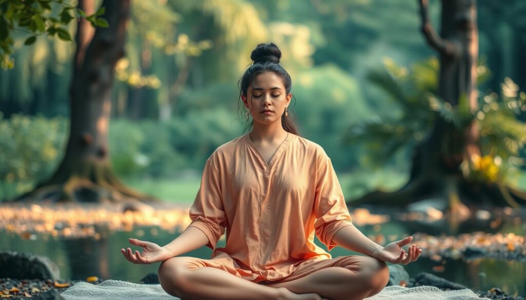 An image of a person practicing mindfulness meditation