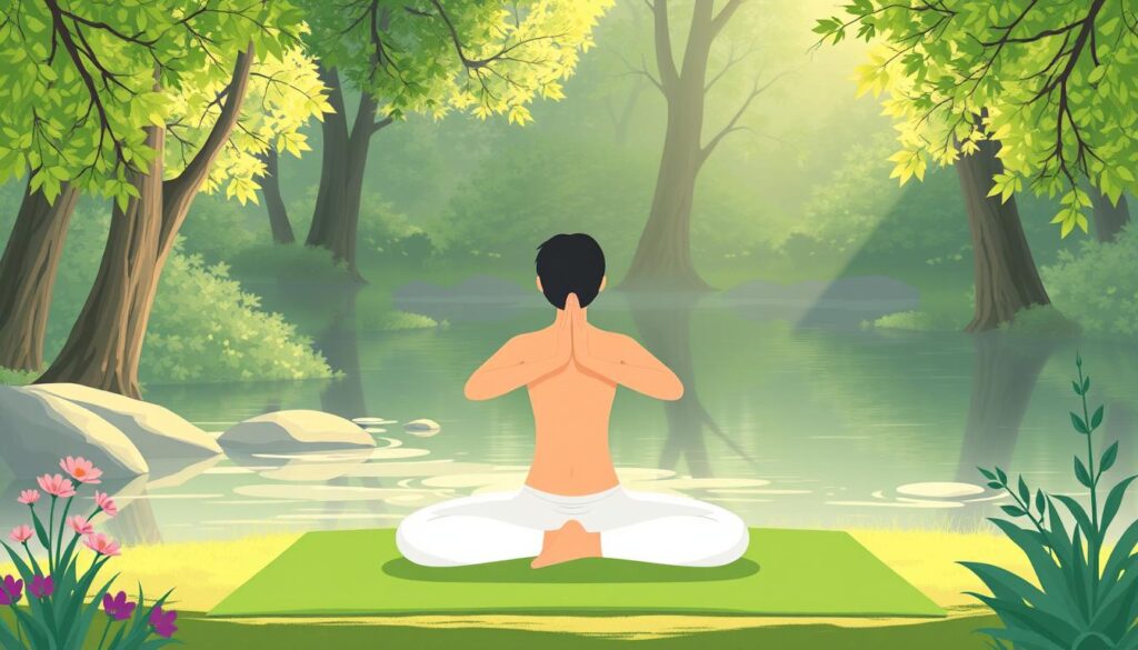 Image of a person practicing a yoga pose that reduces anxiety