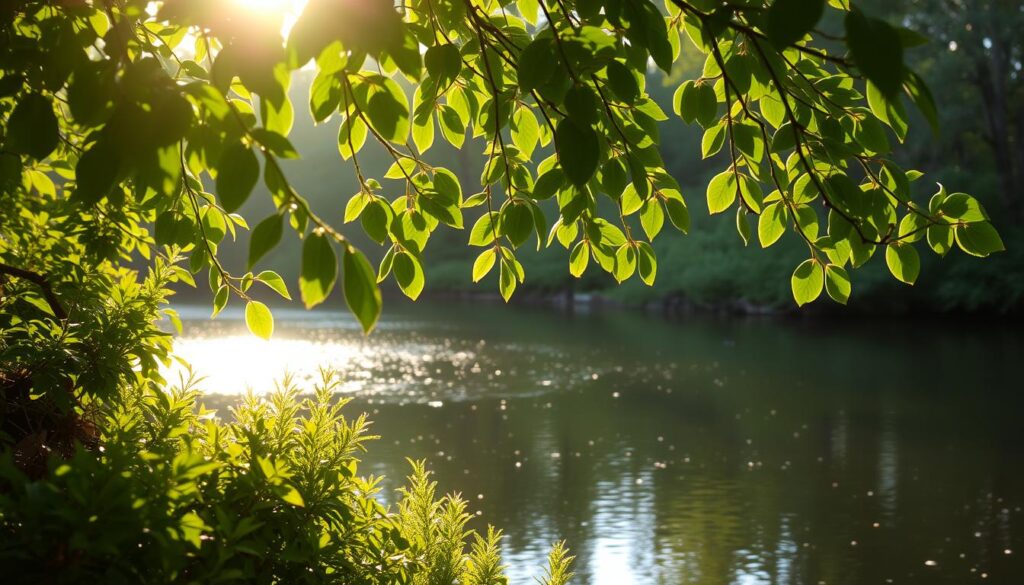 Image of a serene environment for meditation