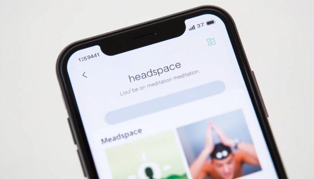 Image of the Headspace app on a mobile device
